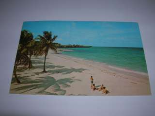  postcard Sam Lords Castle Barbados West Indies postcard beach scene