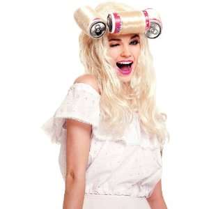 Beer Can Curlers Wig Adult