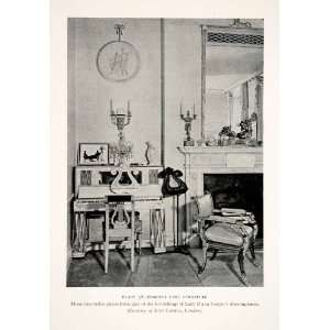  1939 Print Regency Lady Diana Cooper Lyre Furniture 
