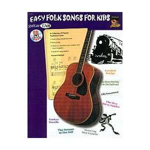  Guitar Tab: Easy Folk Songs For Kids (Book & Cd): Musical 