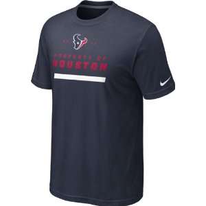  Houston Texans Blue Nike Property Of T Shirt: Sports 
