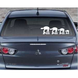 Family Decal Set Star Wars ATAT Stick People Car or Wall Vinyl Decal 