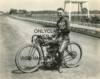 24 JIM DAVIS HARLEY MOTORCYCLE RACING DIRT TRACK PHOTO  