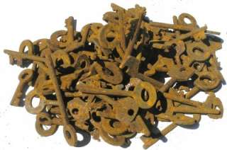 Lot 100 Antique Vintage Keys Circa 1800S Fr Ship  