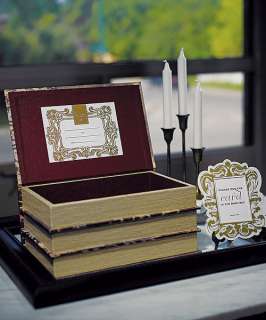 Stacked Antique Book Box Wedding Reception Wishing Well