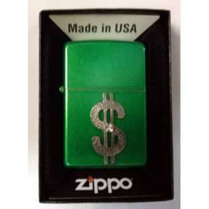 Zippo Custom Lighter   Dollar Sign Bling Emblem Logo Symbols Meadow 