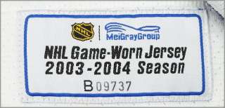 2003 04 NHL GAMEWORN VANCOUVER CANUCKS MALIK VINTAGE JERSEY   AWESOME 