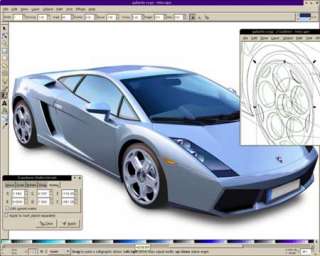 This vector graphic editing application is a powerful graphic tool.