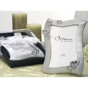  Two Hearts Linked As One Photo Frame Silver Color Toys 