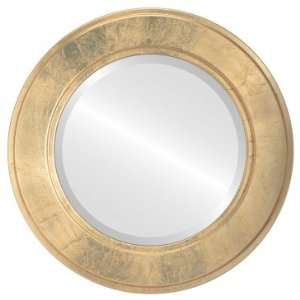Montreal Circle in Gold Leaf Mirror and Frame 