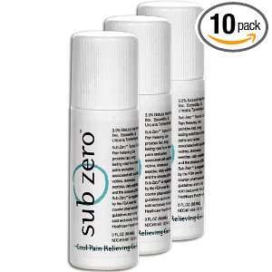  Sub Zero with Cats Claw, Menthol   3.00 Oz Roll On 10/Pack 