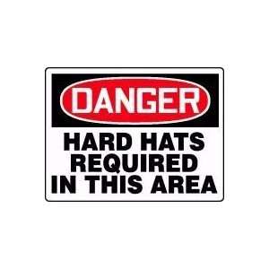   HARD HATS REQUIRED IN THIS AREA Sign   18 x 24 .040 Aluminum: Home