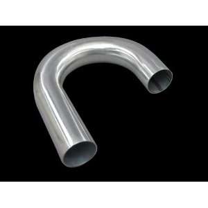    3.5 OD J Bend Aluminum Pipe,3.0mm Thick,24 Length Automotive