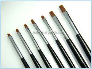 Sizes UV Brush Acrylic Nail Art Tool Painting Manicure #045G  