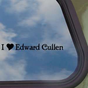  I Heart Edward Cullen Black Decal Truck Window Sticker 