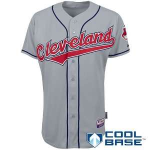  Cleveland Indians Authentic Road Cool Base Jersey Sports 