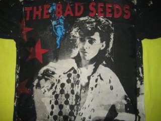VINTAGE NICK CAVE AND THE BAD SEEDS T SHIRT 80s birthday party XL tour 