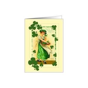 St. Patricks Day, Funny, Joke, Vintage, Victorian, Irish Female Wears 
