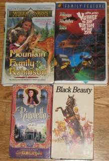 Childrens Family Movie VHS Lot Rigoletto Black Beauty Mountain Family 