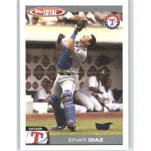  2004 Topps Total #431 Einar Diaz   Texas Rangers (Baseball 