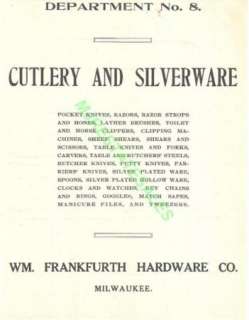1911 Washington Cutlery & Boker Pocket Knife Catalog CD  