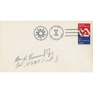  Benjamin Emmert Jr. WWII U.S. Ace Authentic Autographed 