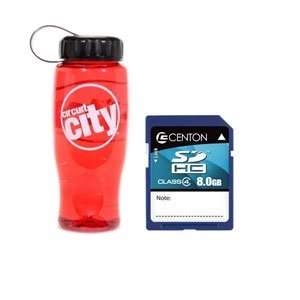  Centon 8G Flash Card w/ Circuit City Water Bottle 