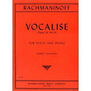  Vocalise Op.34 No.14 Rachmaninoff Flute / Piano Stallman 