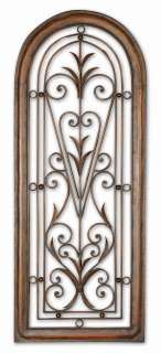TUSCAN Arch Wrought Iron WALL GRILLE Panel Grill 50  