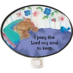 Bedtime Prayer   I Pray the Lord My Soul to Keep   Hand Painted 