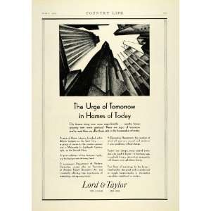 1929 Ad Lord Taylor Home Furnishings Household Decor Interior Design 