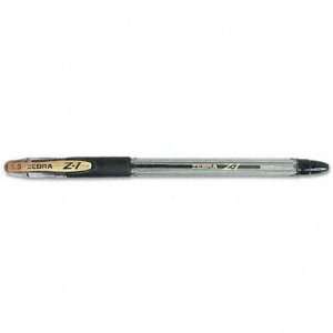  Zebra 23810   Z 1 Ballpoint Stick Pen, Black Ink, Medium 