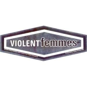 Violent Femmes   Shiny Silver Chrome Logo   Sticker / Decal