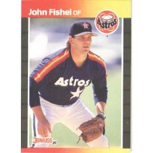  1989 Donruss # 443 John Fishel Houston Astros Baseball 