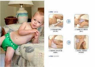 1pcs Velcro AIO Baby adjustable Cloth Diapers Nappies  