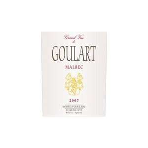  Goulart Malbec Grand Vin 2007 750ML: Grocery & Gourmet 