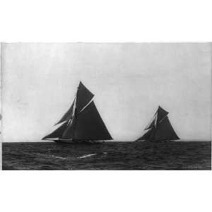  VALKYRIE,VIGILANT,Racing Yachts,Full Sail,c1893