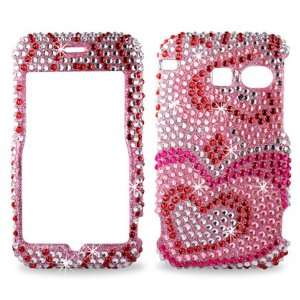   Bling for Sanyo SCP 2700 Sprint   Hearts: Cell Phones & Accessories