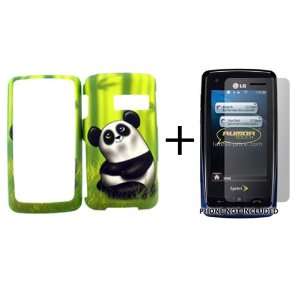  LG RUMOR TOUCH LN510 ANIMATED PANDA COVER CASE + SCREEN 