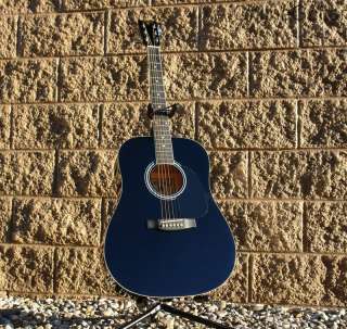NEW BLACK INDIANA SCOUT DREADNOUGHT ACOUSTIC GUITAR !!!  