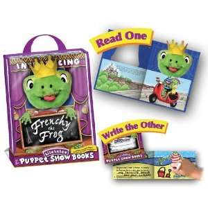  Lisa LeLeu Frenchy The Frog Puppet Show Book Gift Set 