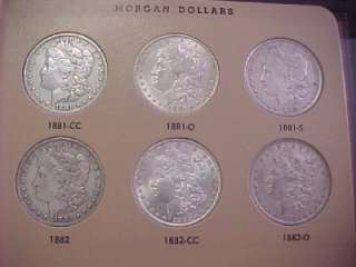 1878 1921 MORGAN SILVER DOLLAR COMPLETE SET *VERY RARE  