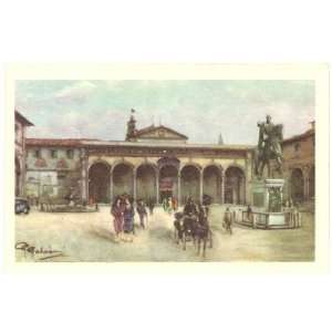   Postcard Chiesa della SS. Annunziata Florence Italy 