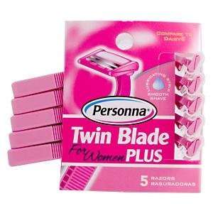Premium Twin Blade Disposable, Comfort Touch For Women (5 ct) ( Eight 