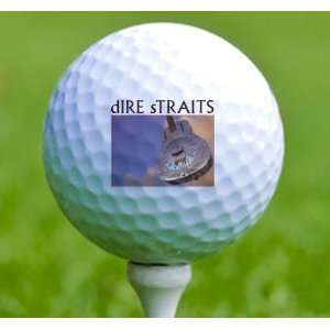  3 x Rock n Roll Golf Balls Dire Straits: Musical 