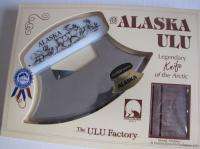 Alaska Ulu Resin Handle Inupiat Knife CARIBOU HERD  