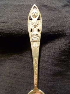 Alaska Native design Sterling Silver Souvenir spoon  