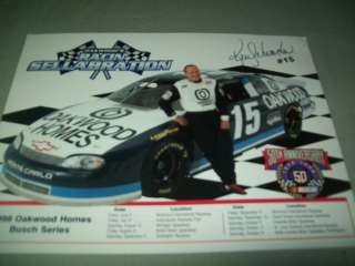 Ken Schrader #15 Racing Poster 1998  8 1/2 X11  