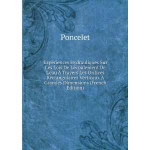   Verticaux Ã? Grandes Dimensions (French Edition) Poncelet Books
