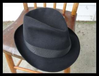   Fur Fedora Hat Borsalino Alessandria Mascotte Size 7 1/4 58 EUC  